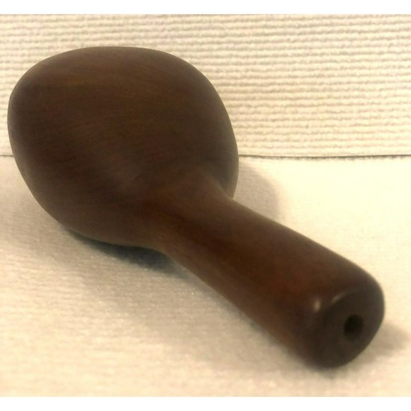 Vintage Hand Turned Walnut Bud Vase, Wood, Mid Century Modern - Picture 4 of 7